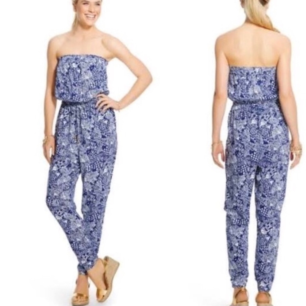 Lilly Pulitzer Target Blue Fish Romper Jumpsuit